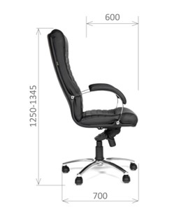 Офисное кресло CHAIRMAN 480 Экокожа премиум черная в Костроме - предосмотр 2